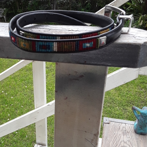 Brighton Accessories - Brighton black beaded belt